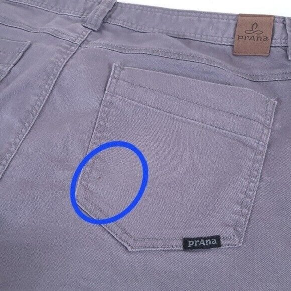 Prana Mens Bridger Gray Slim Fit Jeans Size 40x30 - Picture 4 of 11